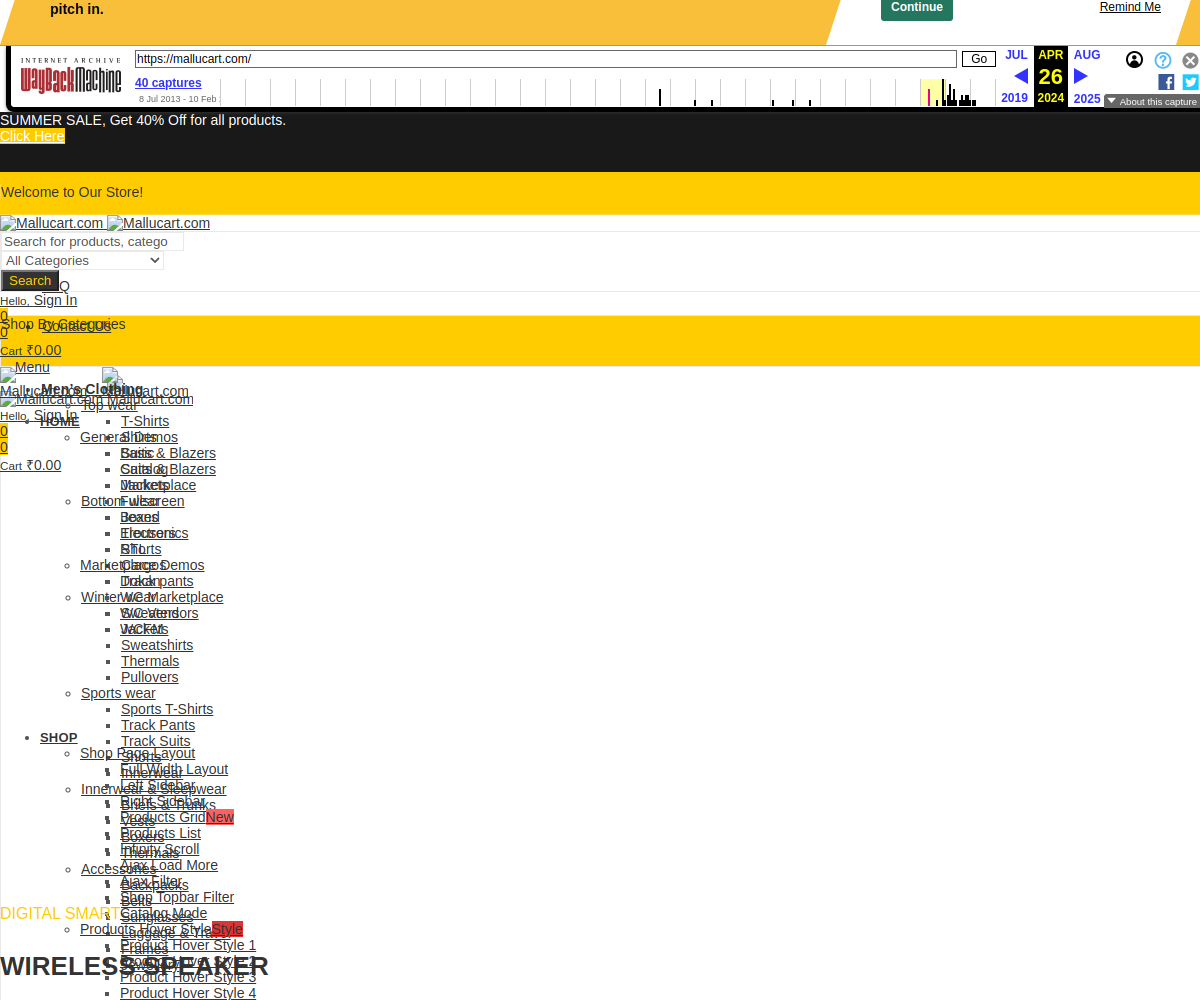 Storefront before (WooCommerce era)