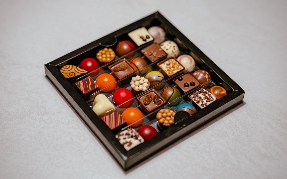 Praline gift boxes